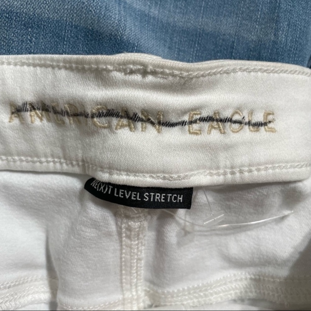 American Eagle Outfitters Distressed White Ankle Jeans plus size 22w 2X NWT - Picture 6 of 9